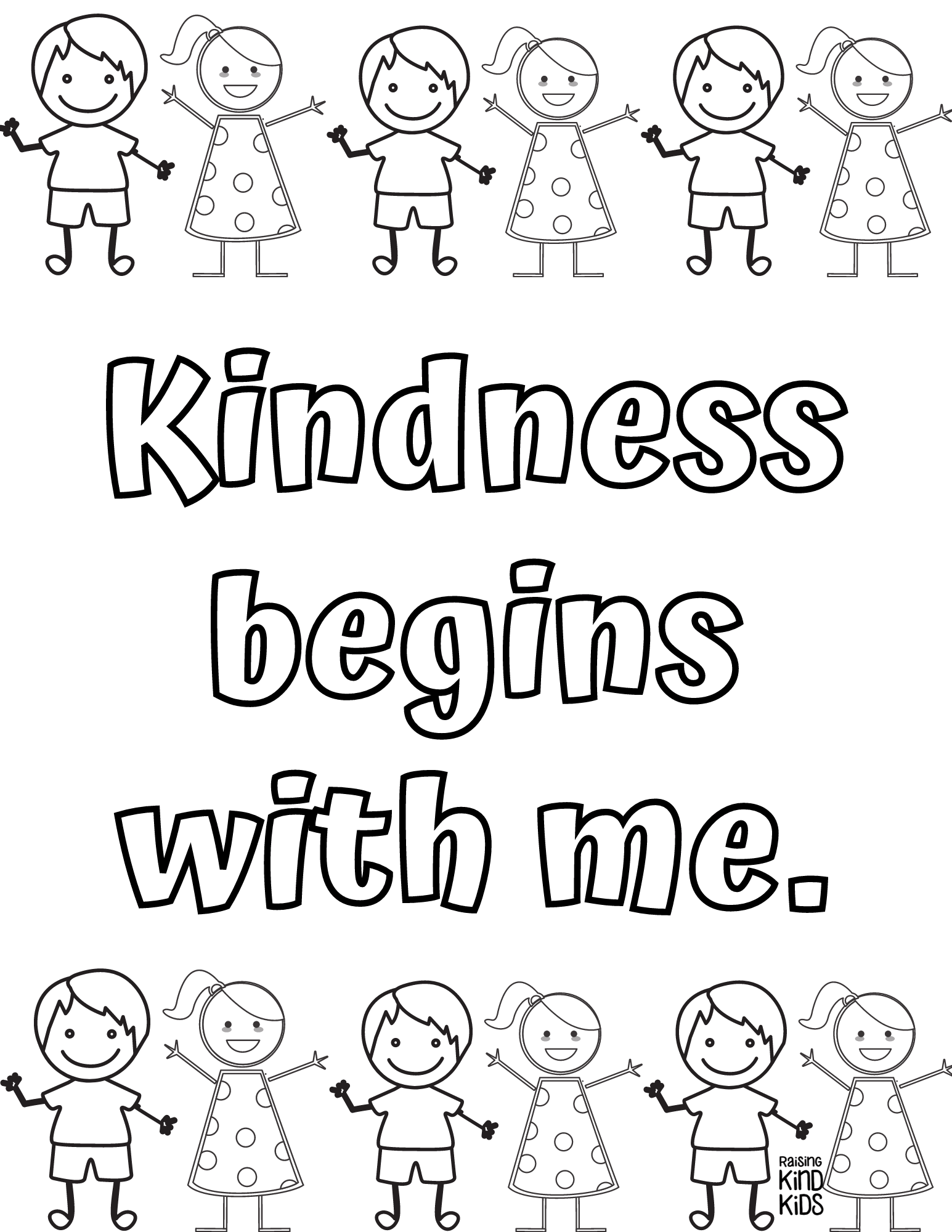 Free Printable Kindness Coloring Pages Free Printable Kindness Coloring Pages