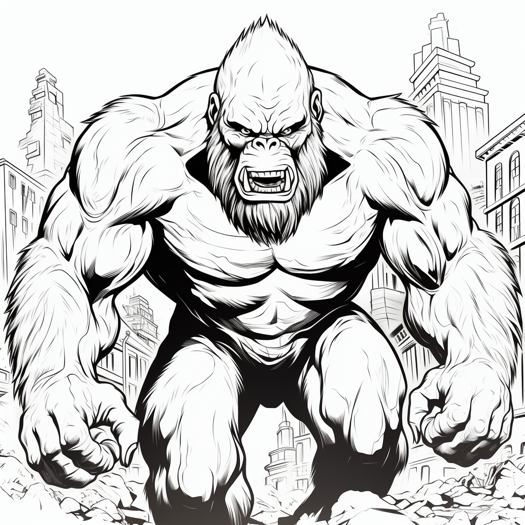 King Kong Printable Coloring Pages King Kong Printable Coloring Pages