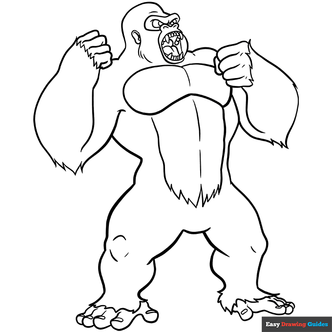 King Kong Colouring Pages Authentic Contratacion Fundovidaips