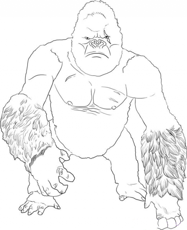 King Kong Printable Coloring Pages Printable Templates