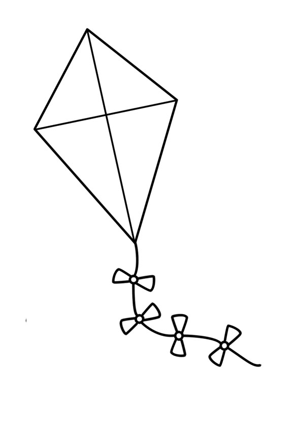 Kite Drawing For Coloring Kite Drawing For Coloring