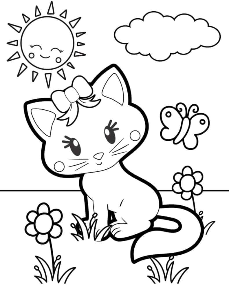 Kitten Coloring Page Coloring Book 6000 Coloring Pages Kitten Coloring Page Coloring Book 6000 Coloring Pages