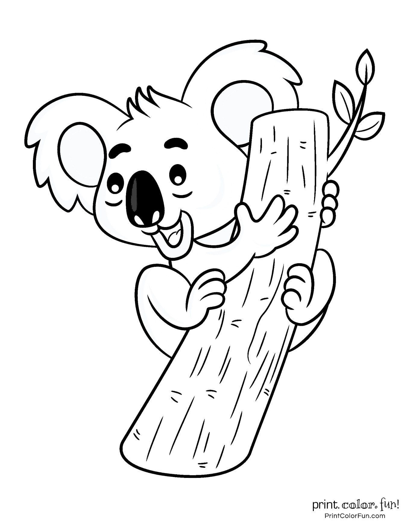 Koala Printable Coloring Pages Koala Printable Coloring Pages