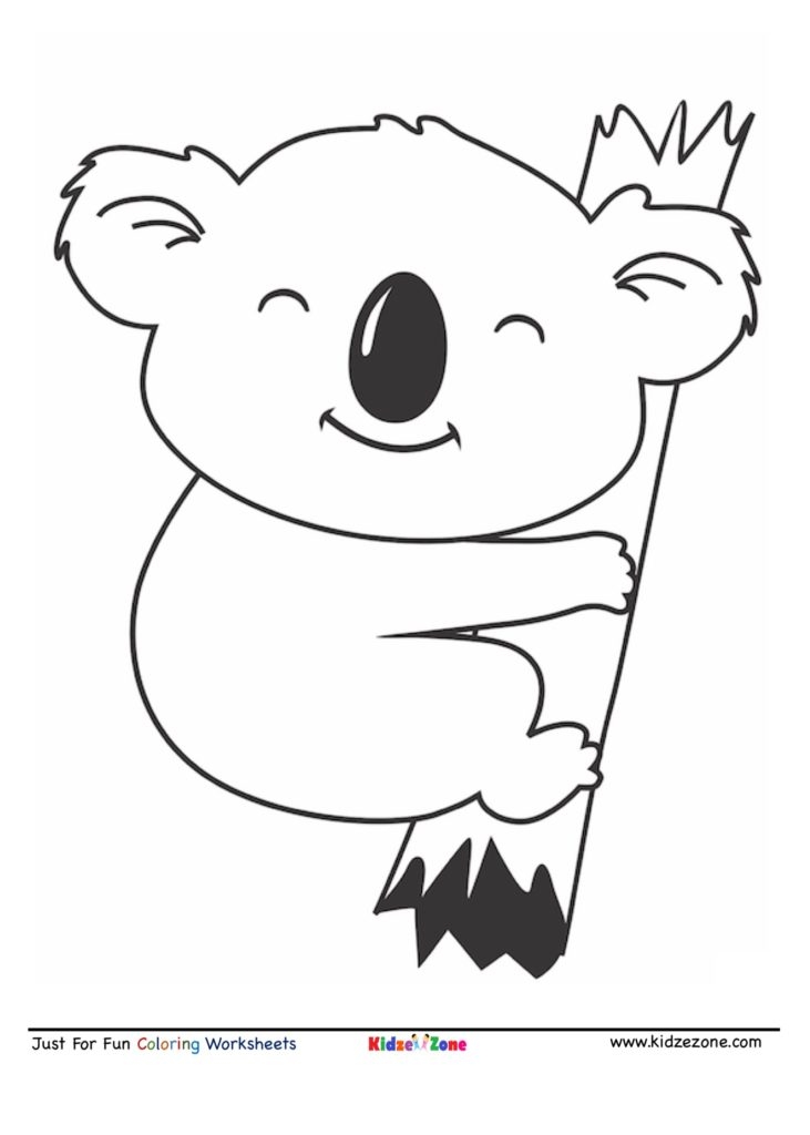 Koala Coloring Page Koala Coloring Page