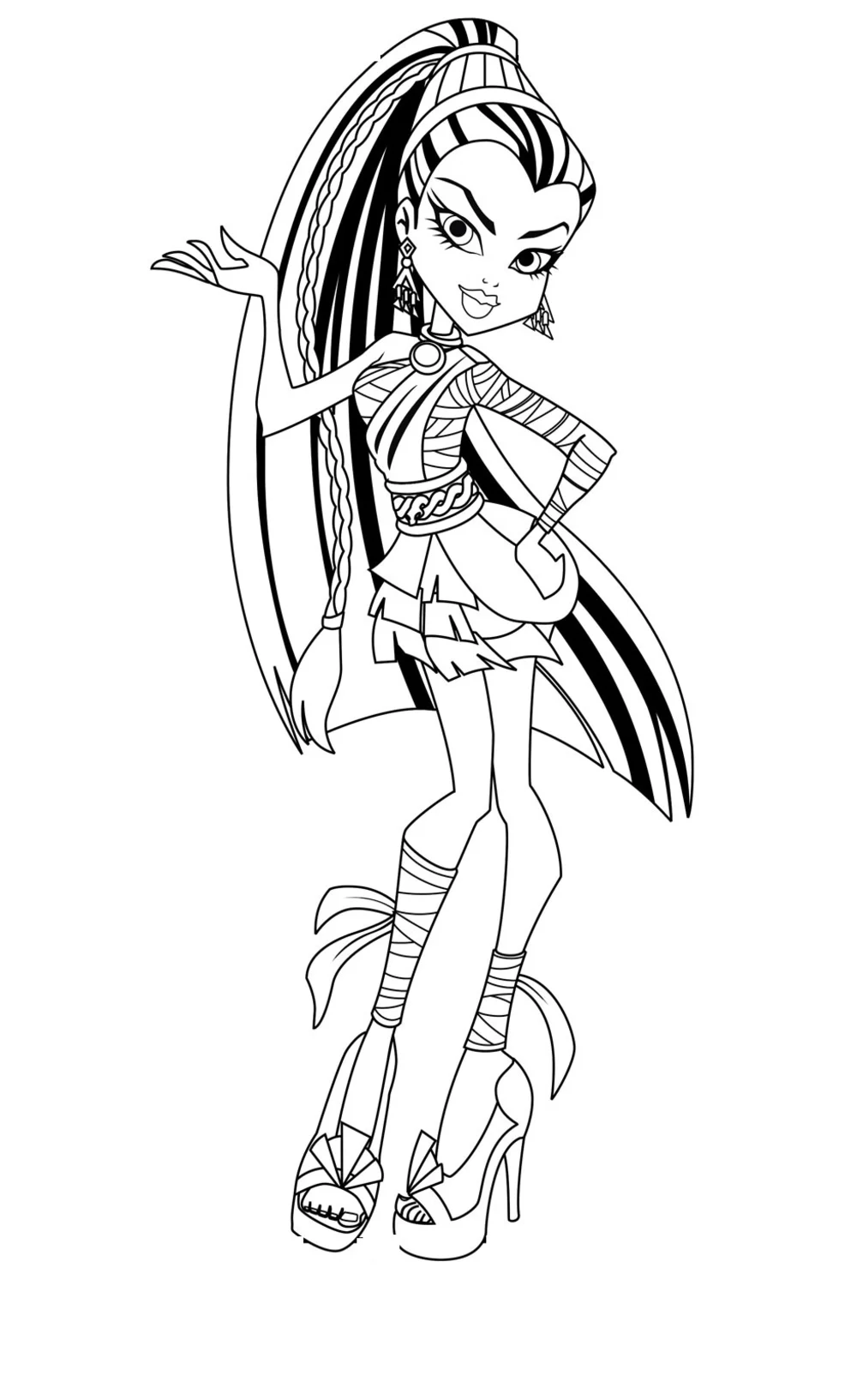 Kolorowanka Dziewczyna Monster High Kolorowanka Dziewczyna Monster High