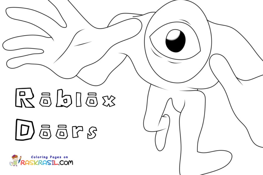 Roblox Doors Coloring Pages Printable Roblox Doors Coloring Pages Printable
