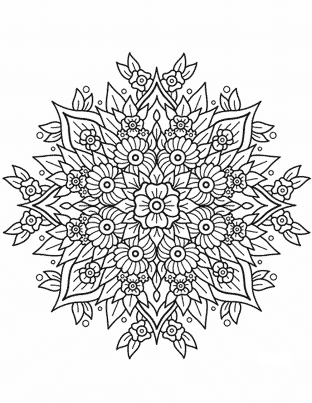 Printable Mandala Coloring Pages For Adults Printable Mandala Coloring Pages For Adults