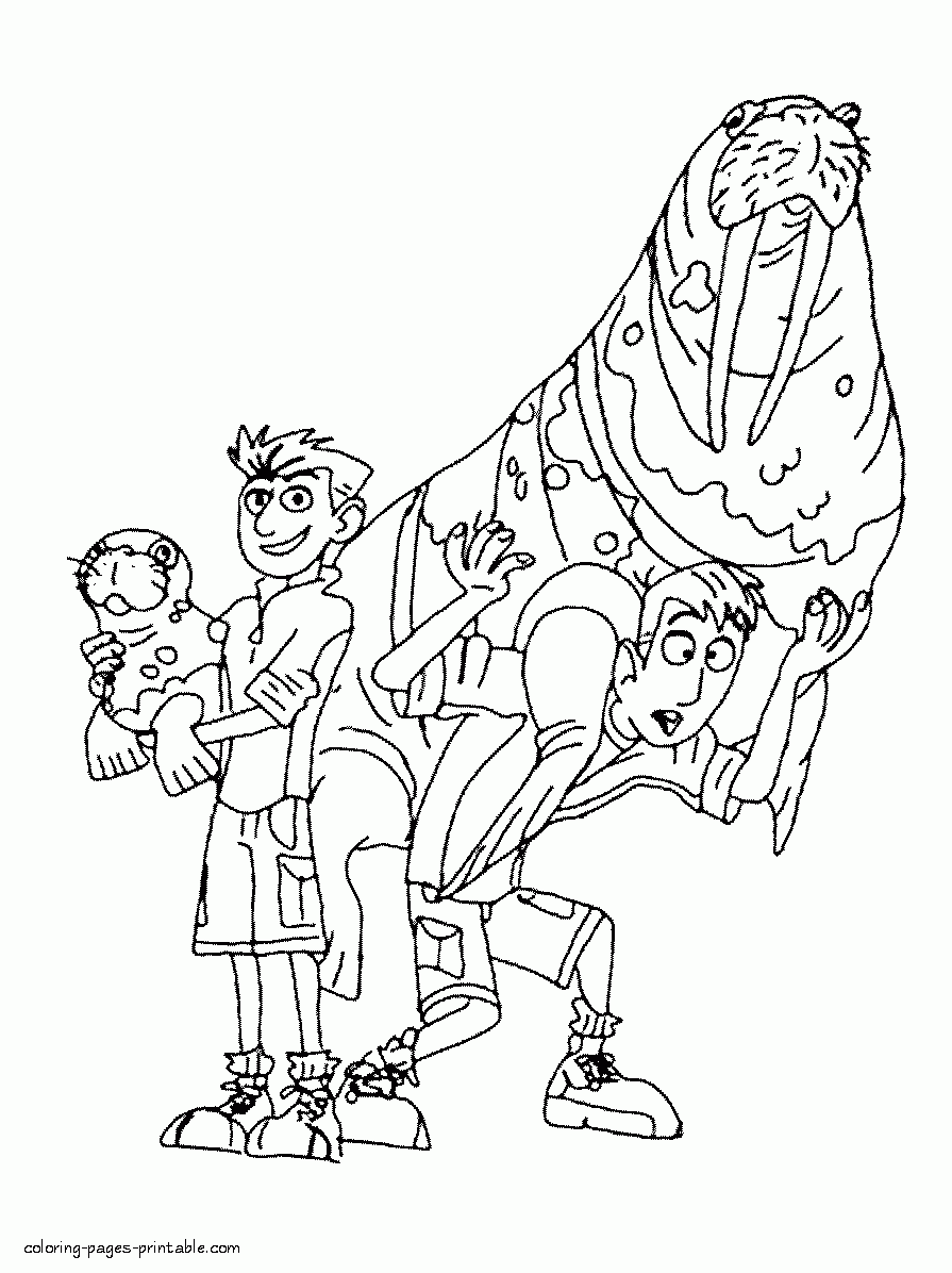 Kratts Brothers And The Walruses COLORING PAGES PRINTABLE COM Kratts Brothers And The Walruses COLORING PAGES PRINTABLE COM