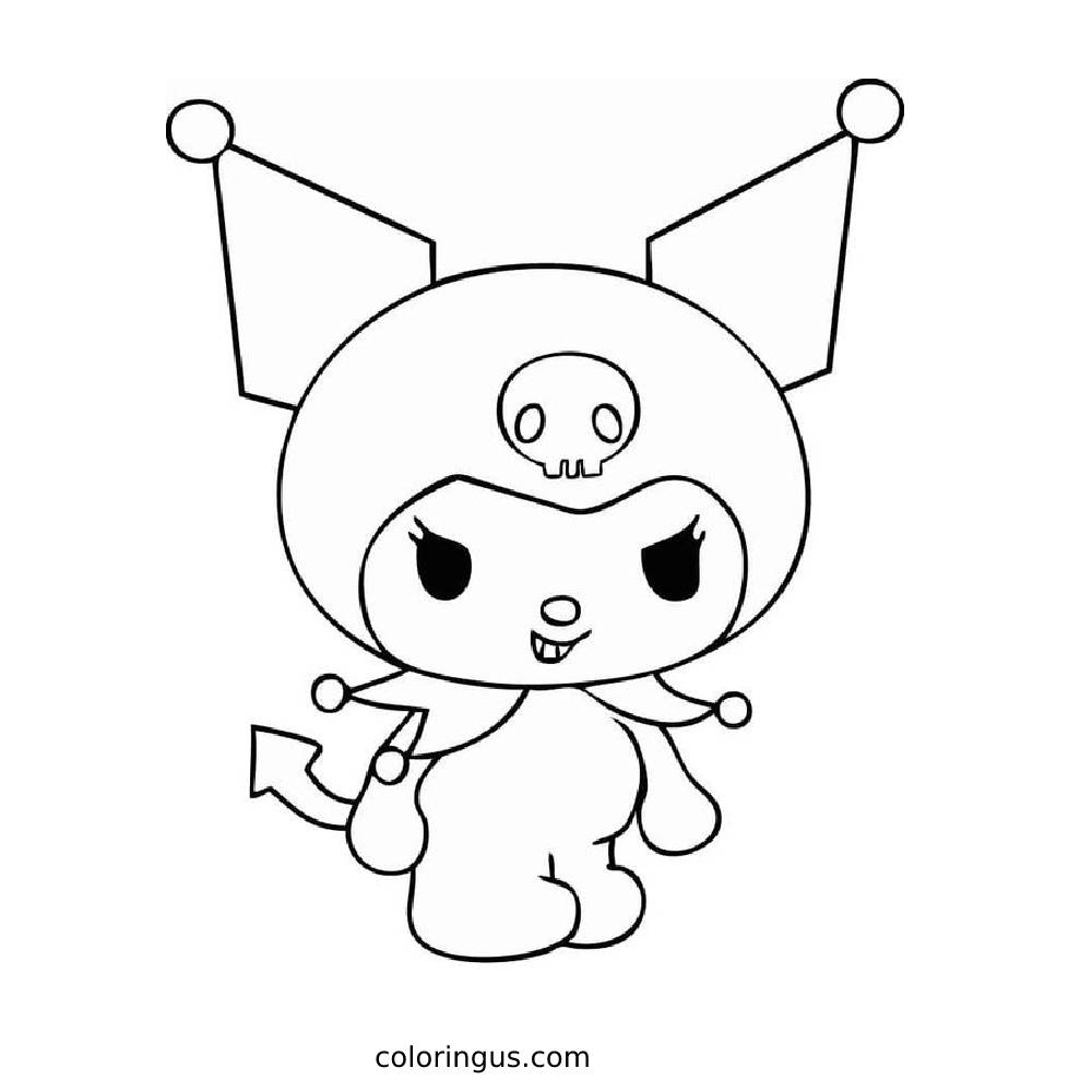 Kuromi Coloring Pages Free Printable PDF Kuromi Coloring Pages Free Printable PDF