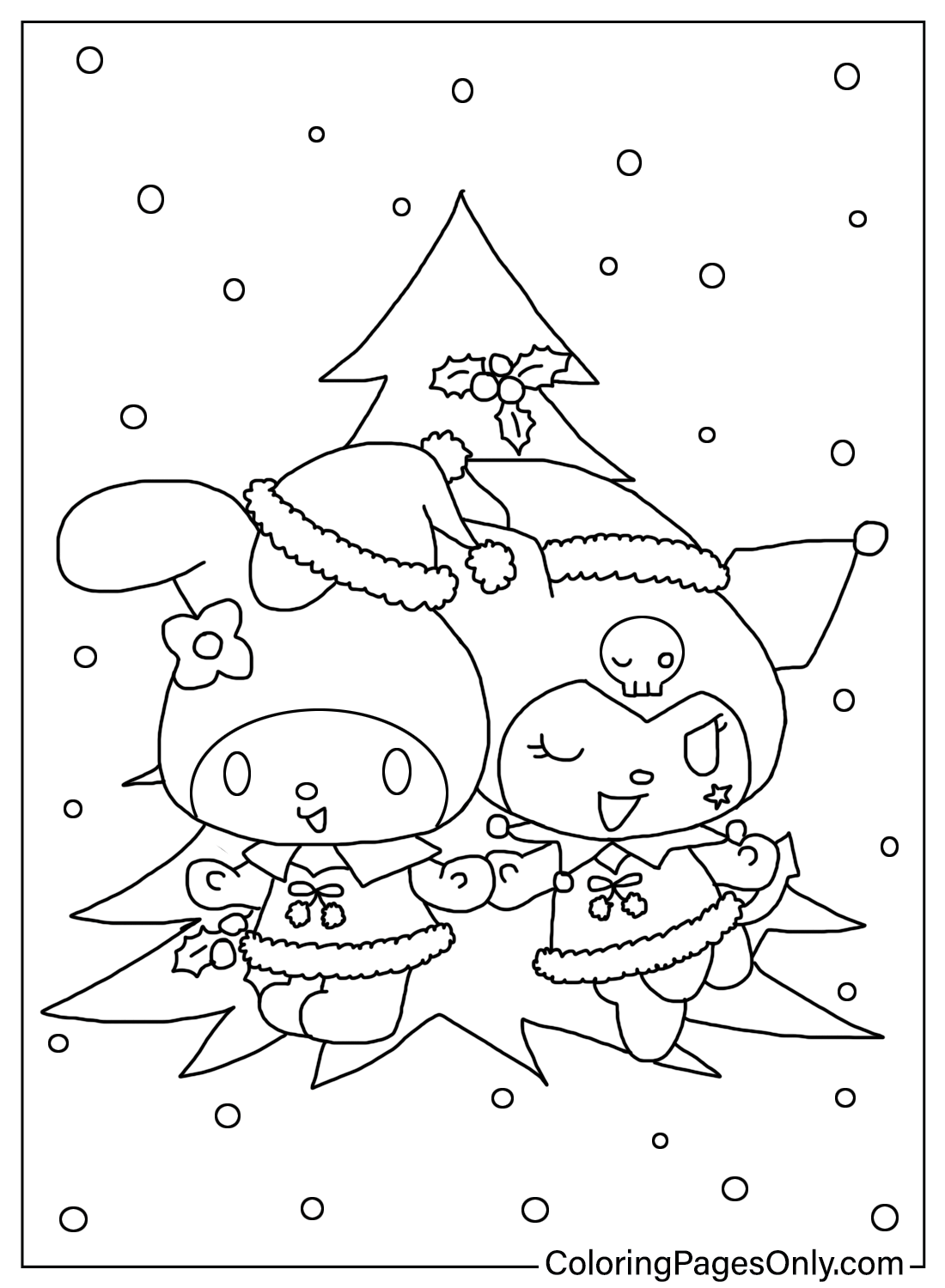 Printable Coloring Pages Kuromi Printable Coloring Pages Kuromi