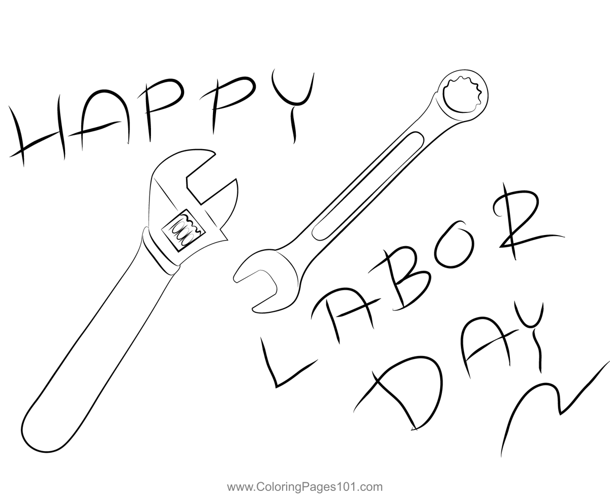 Labor Day 1 Coloring Page For Kids Free Labor Day Printable Coloring