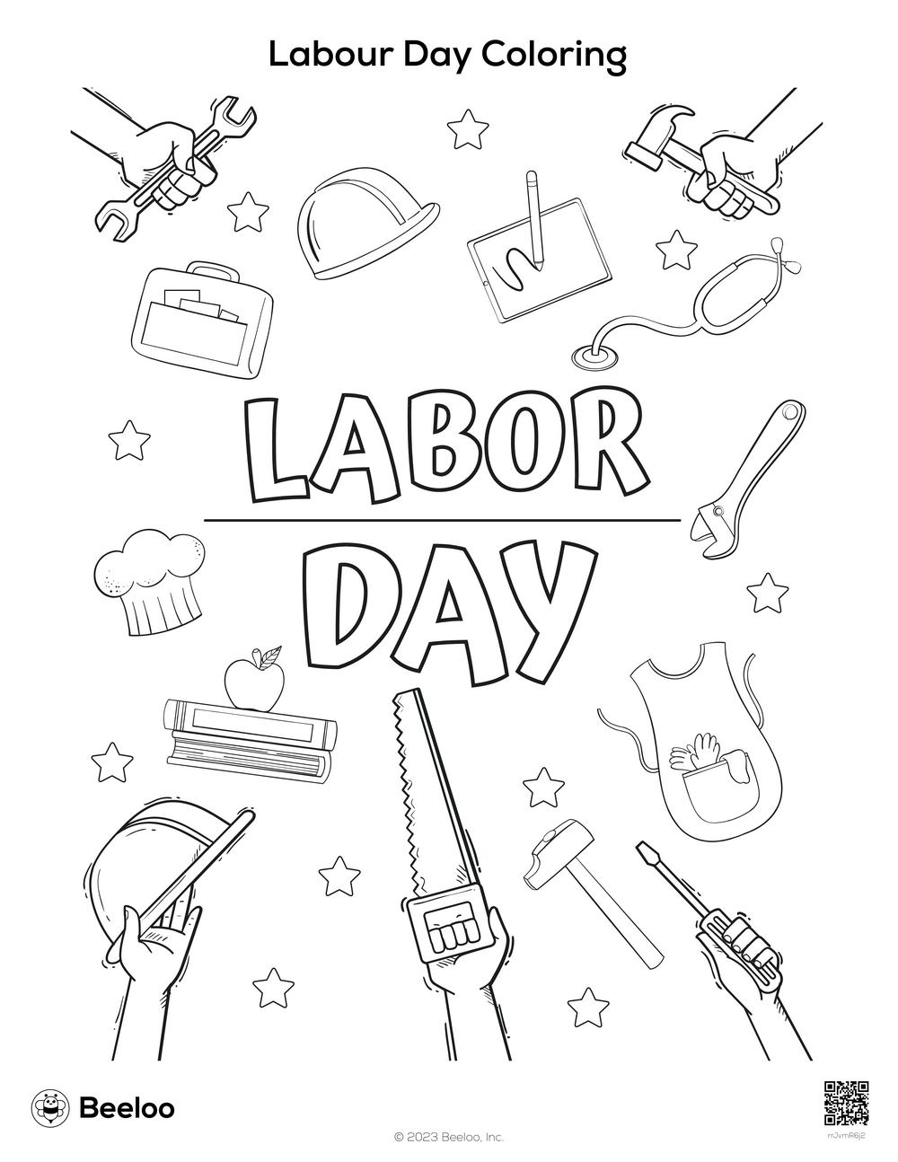 Labor Day Printable Coloring Pages Labor Day Printable Coloring Pages