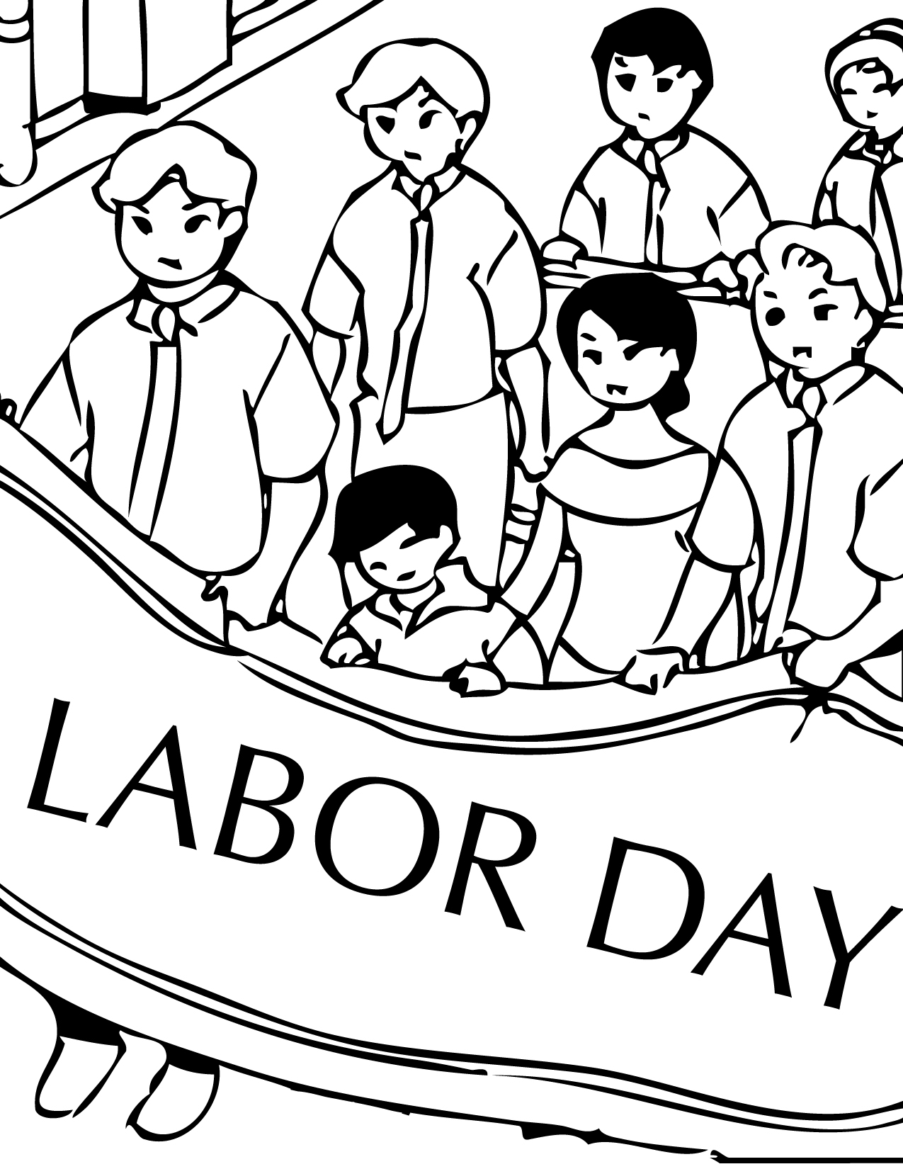Labor Day Printable Coloring Pages Labor Day Printable Coloring Pages