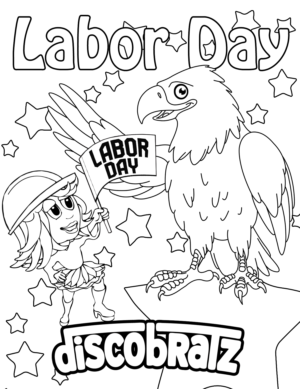 Labor Day Printable Coloring Pages Labor Day Printable Coloring Pages