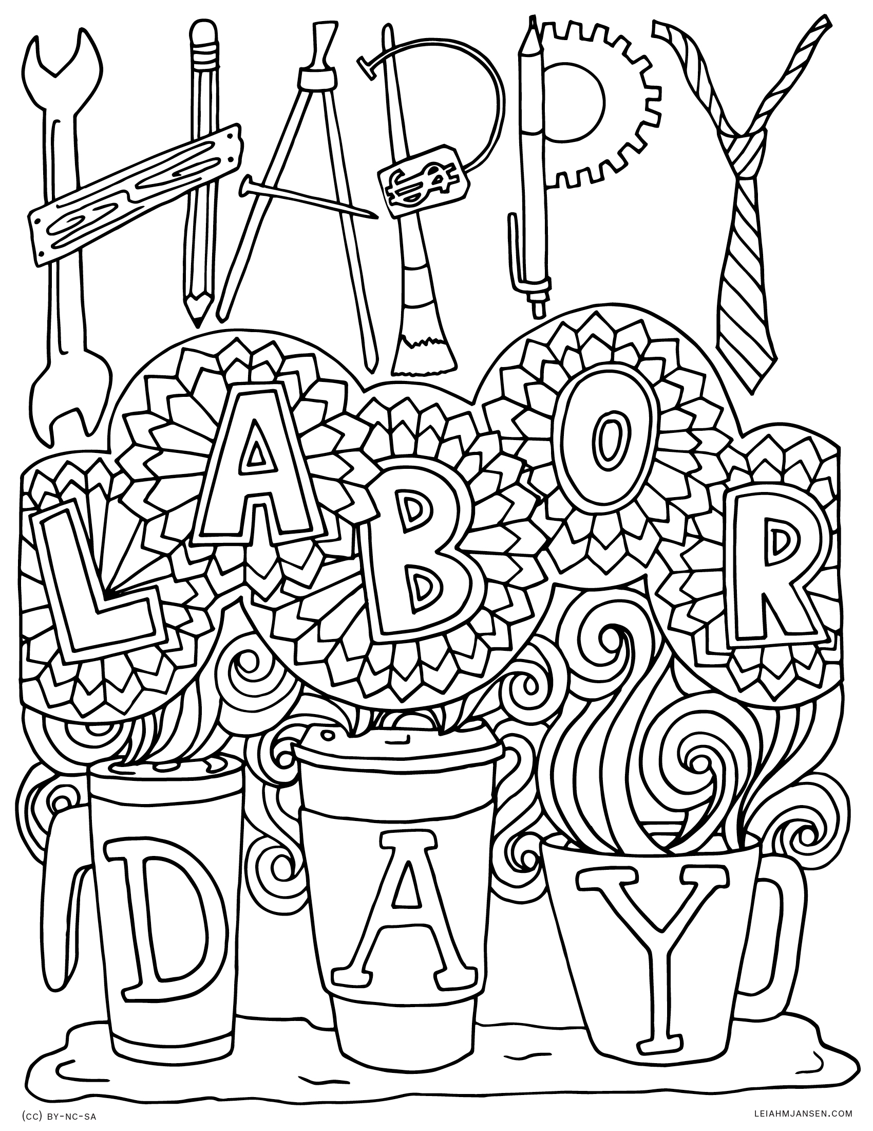 Labor Day Printable Coloring Pages Labor Day Printable Coloring Pages