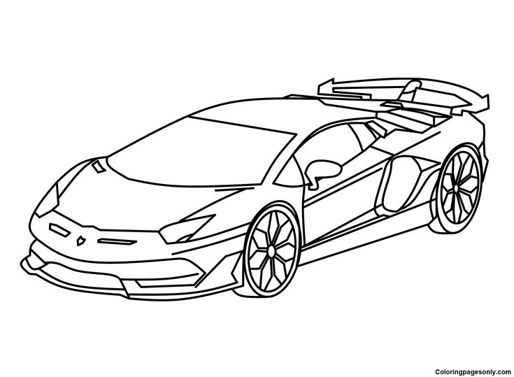 Lamborghini Coloring Pages Lamborghini Coloring Pages