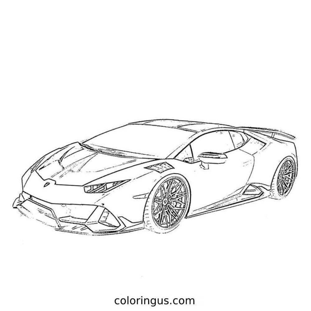 Lamborghini Huracan Coloring Page Lamborghini Huracan Coloring Page