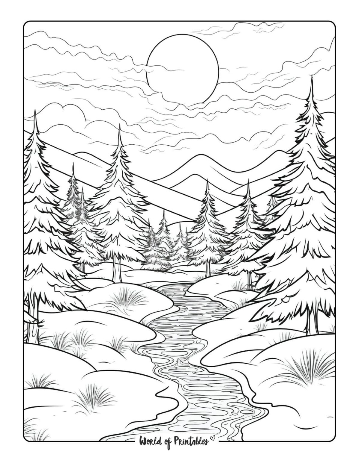 Free Printable Landscape Coloring Pages