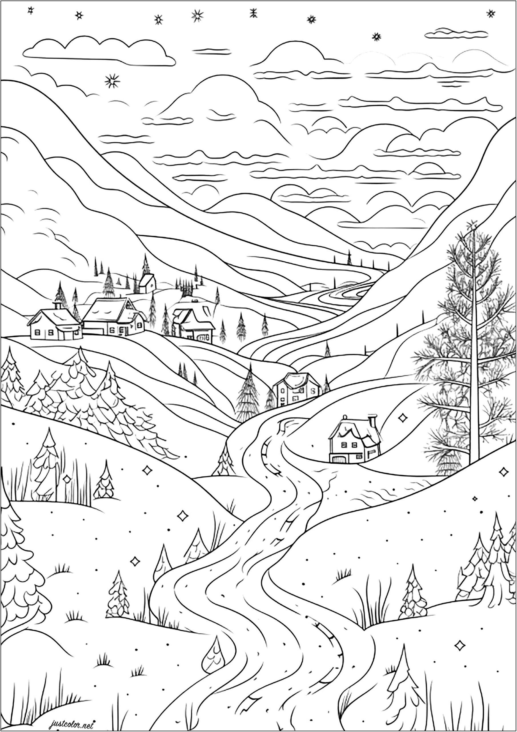 Landscapes Coloring Pages Vrogue Co