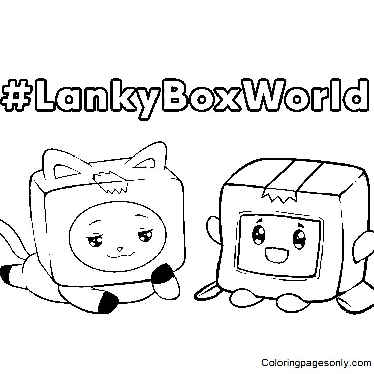 LankyBox Coloring Pages Free Printable Coloring Pages LankyBox Coloring Pages Free Printable Coloring Pages