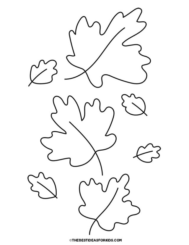 Leaves Coloring Pages Leaves Coloring Pages