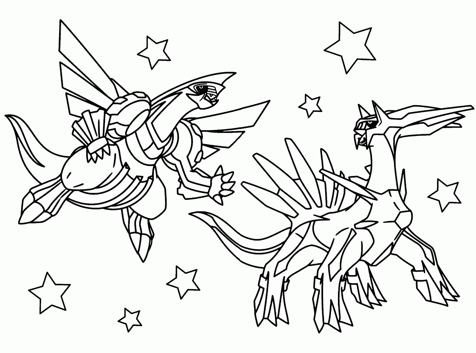 Legendary Pokemon Printable Coloring Pages