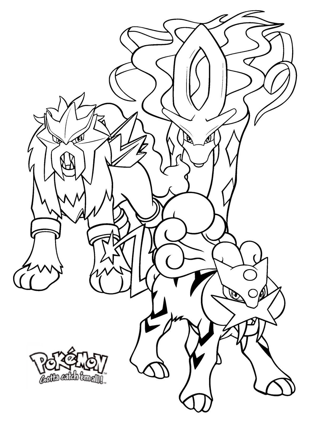 Legendary Pokemon Printable Coloring Pages