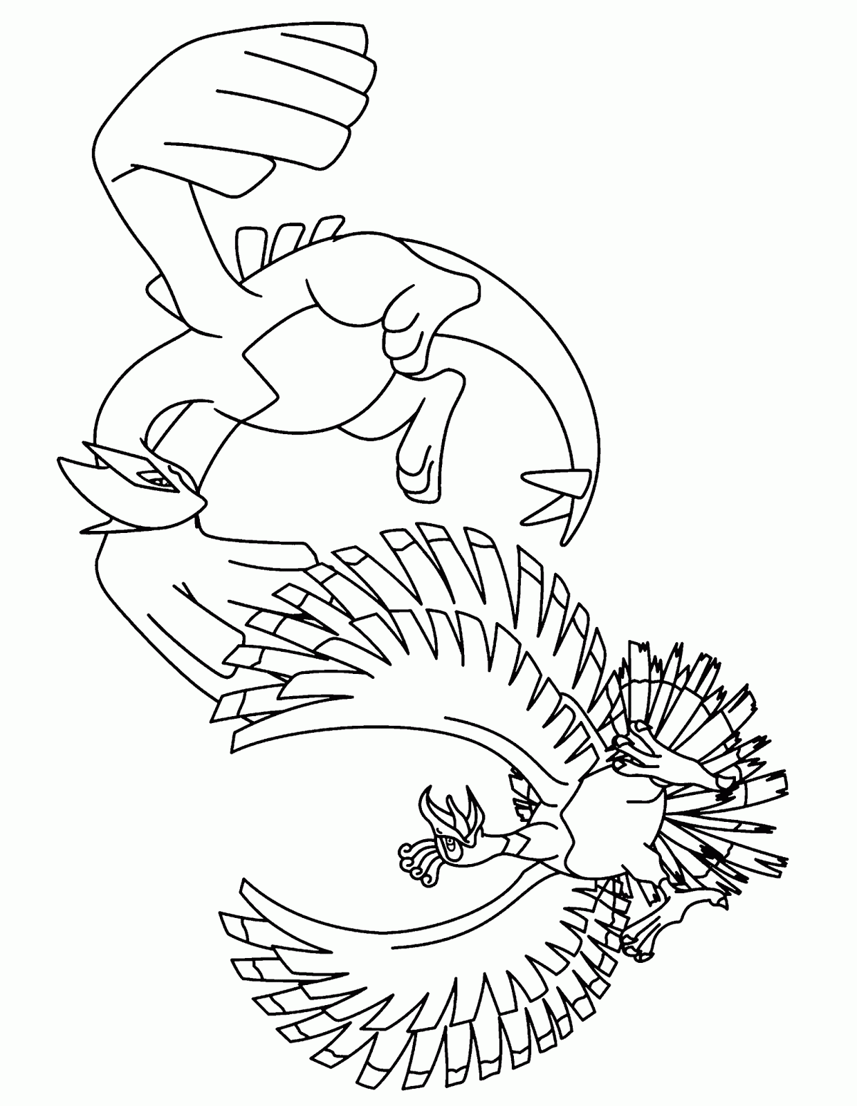 Legendary Pokemon Printable Coloring Pages