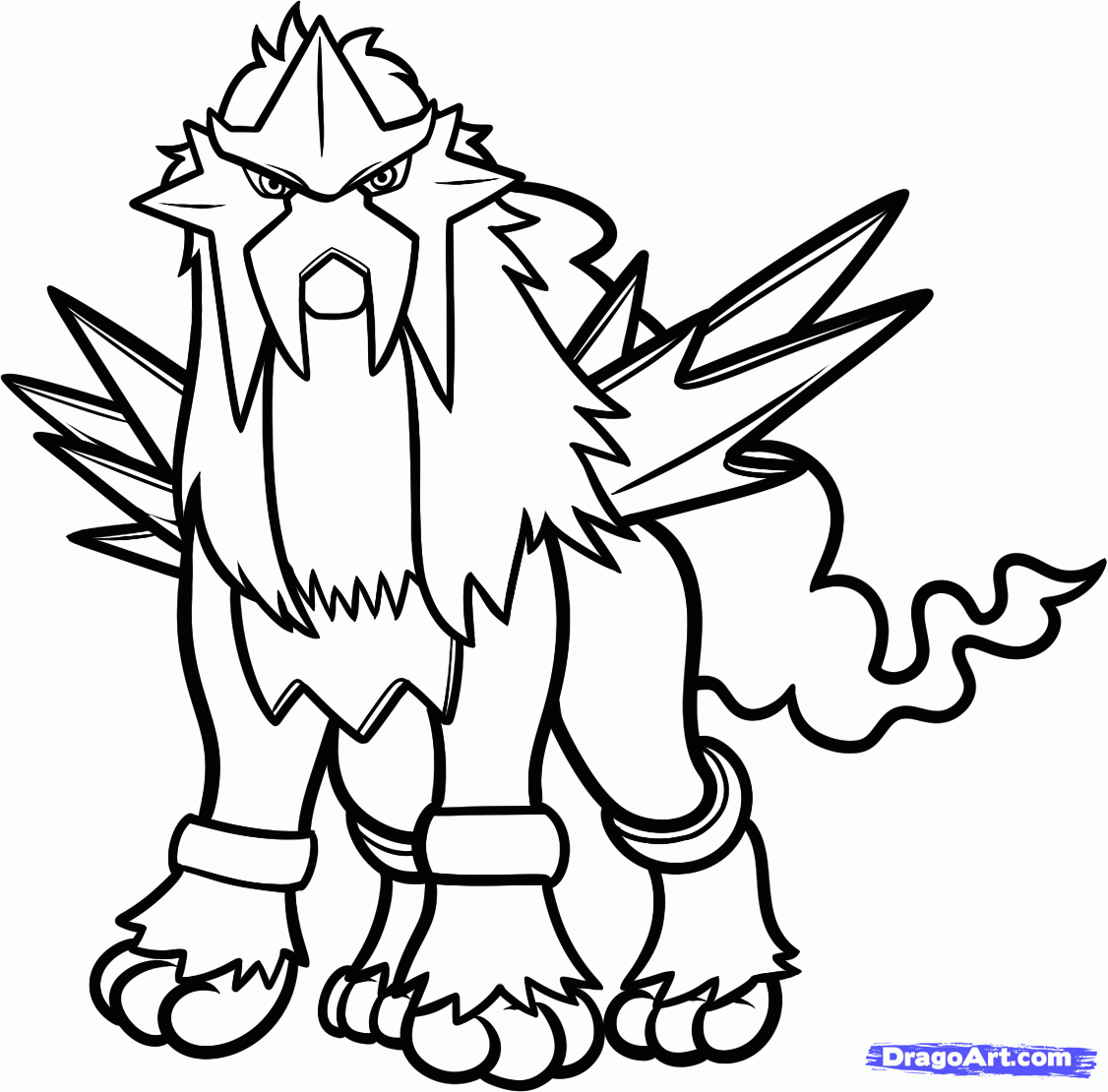 Legendary Printable Legendary Pokemon Coloring Pages