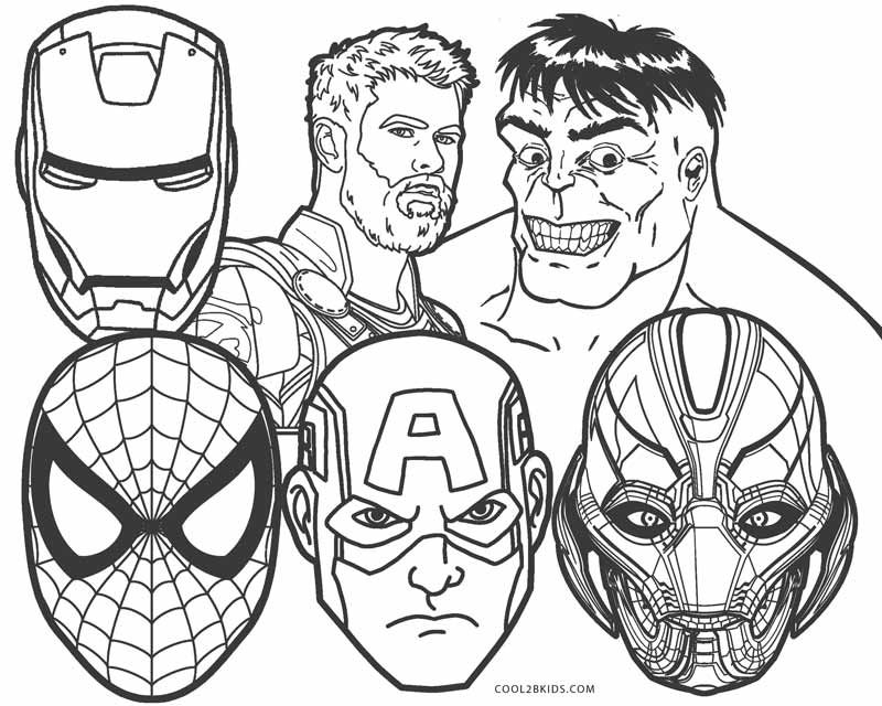 Avengers Printable Coloring Pages Avengers Printable Coloring Pages