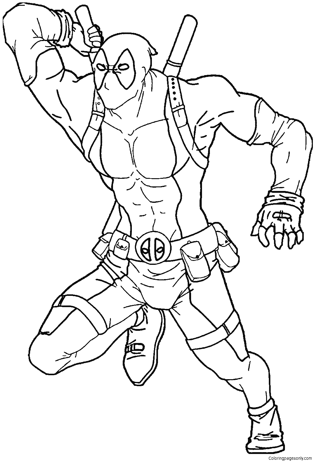 Lego Deadpool Coloring Pages Lego Deadpool Coloring Pages