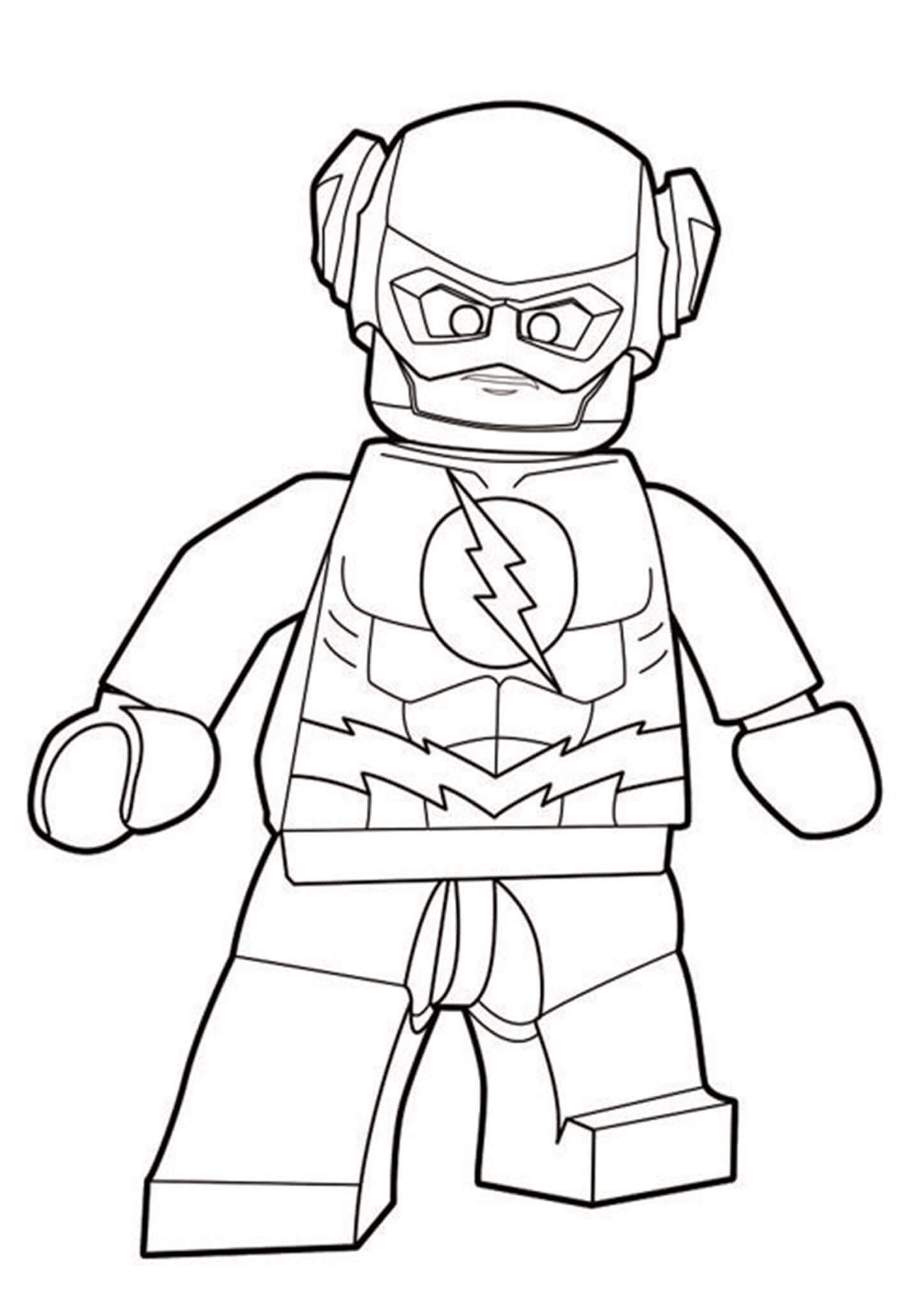 Lego Flash Coloring Page Lego Flash Coloring Page