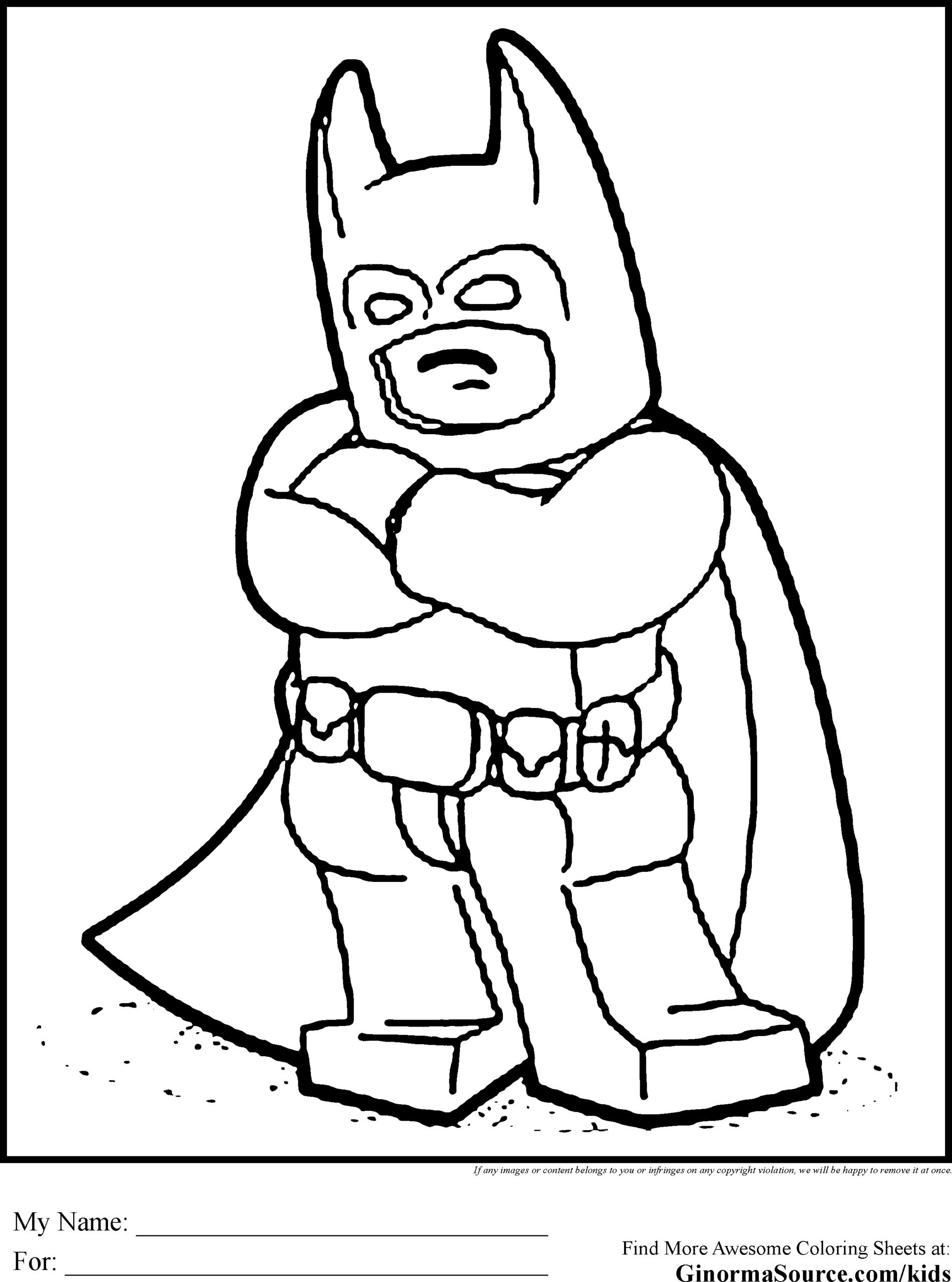 Lego Printable Coloring Pages Lego Printable Coloring Pages