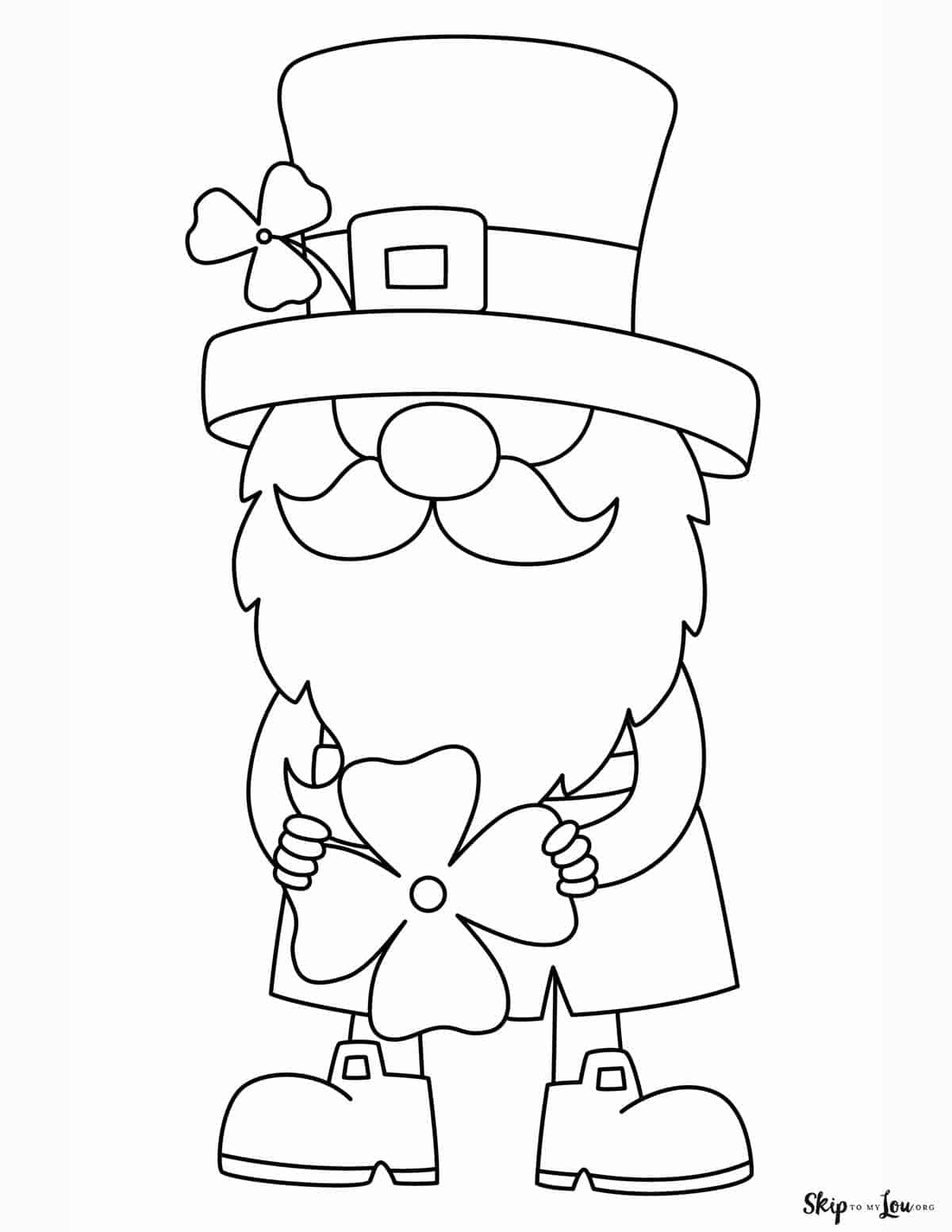 Free Printable Leprechaun Coloring Pages Free Printable Leprechaun Coloring Pages