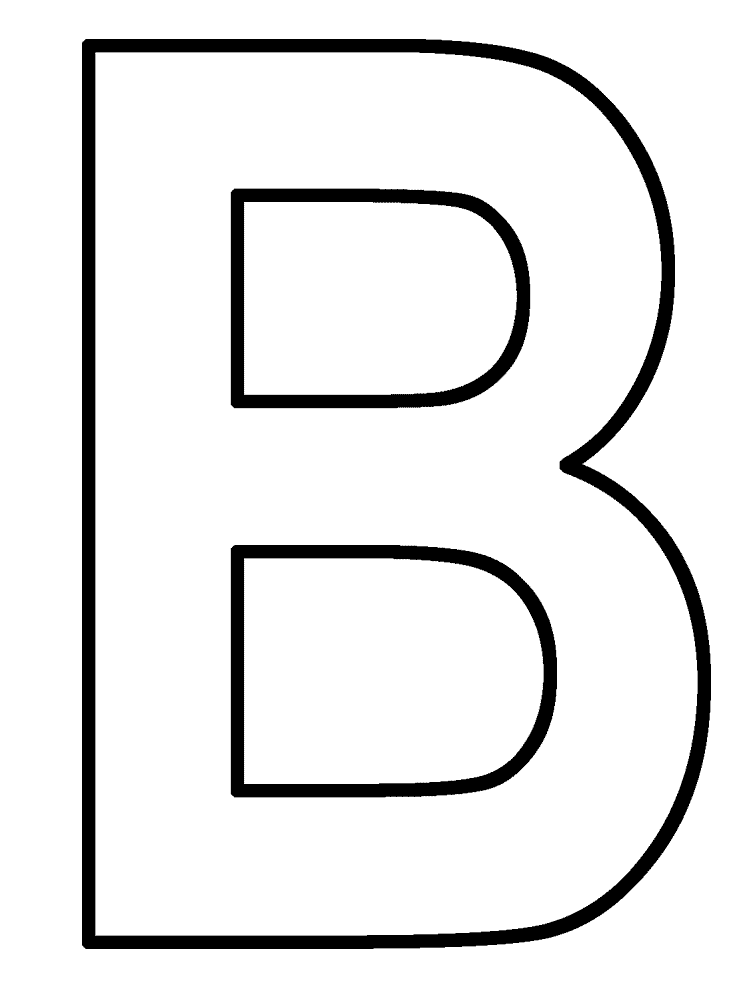 Letter B Printable Coloring Pages Letter B Printable Coloring Pages
