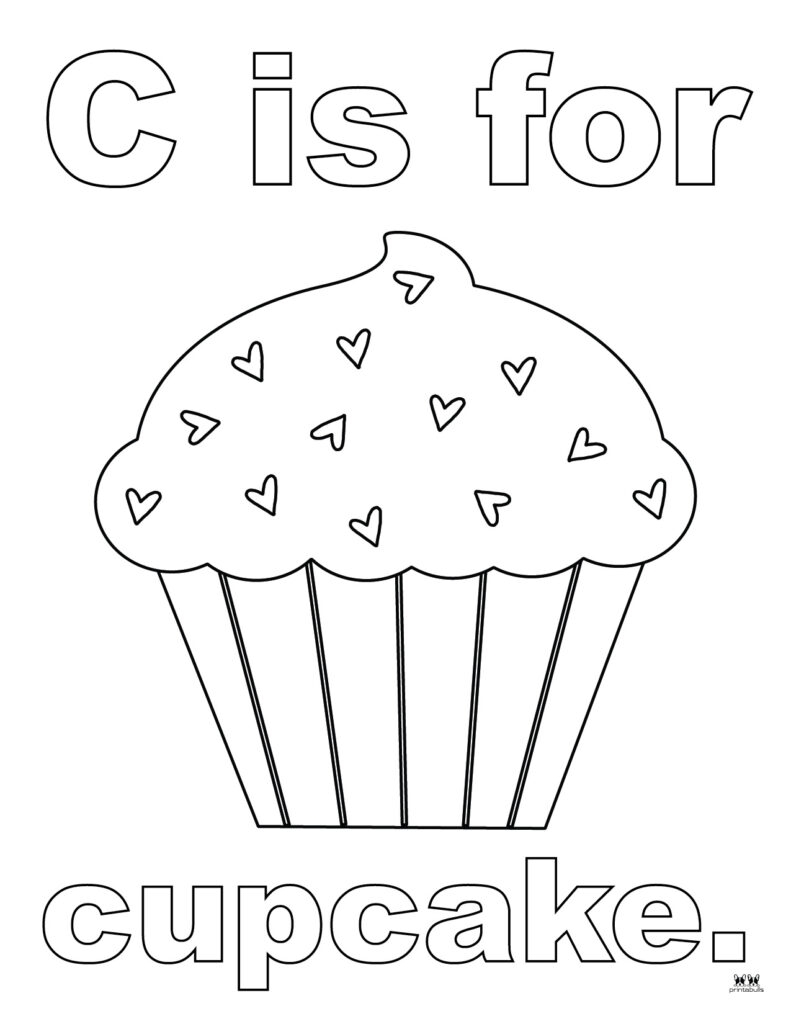Letter C Coloring Pages 15 FREE Pages PrintaBulk