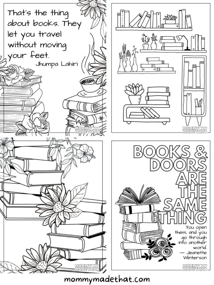 Library Coloring Pages Free Coloring Sheets That Encourage Reading 