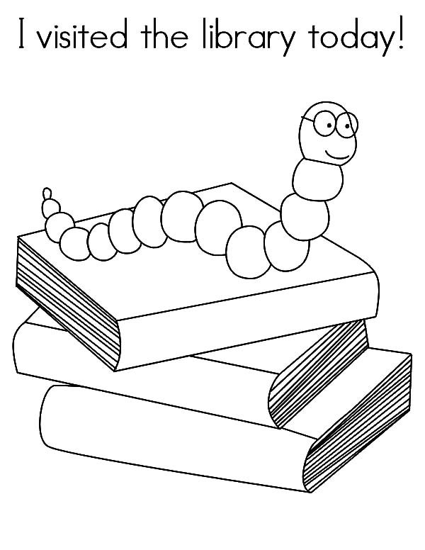 Library Coloring Pages