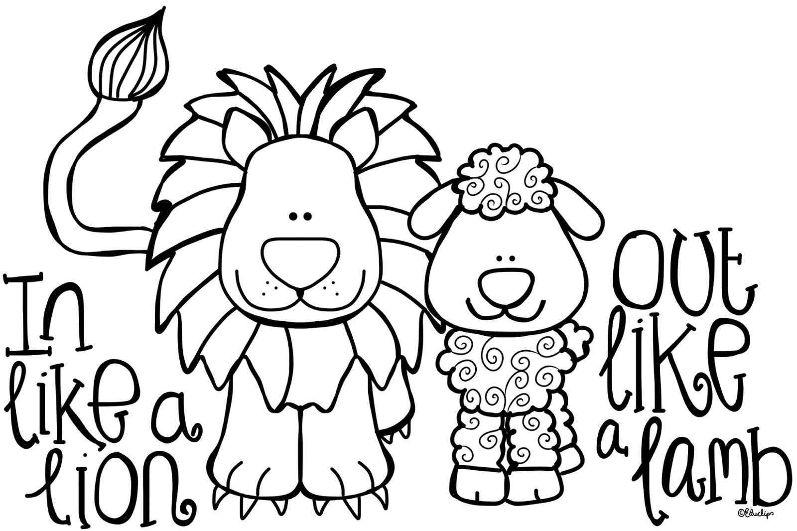 Lion And The Lamb Printable Coloring Pages Lion And The Lamb Printable Coloring Pages