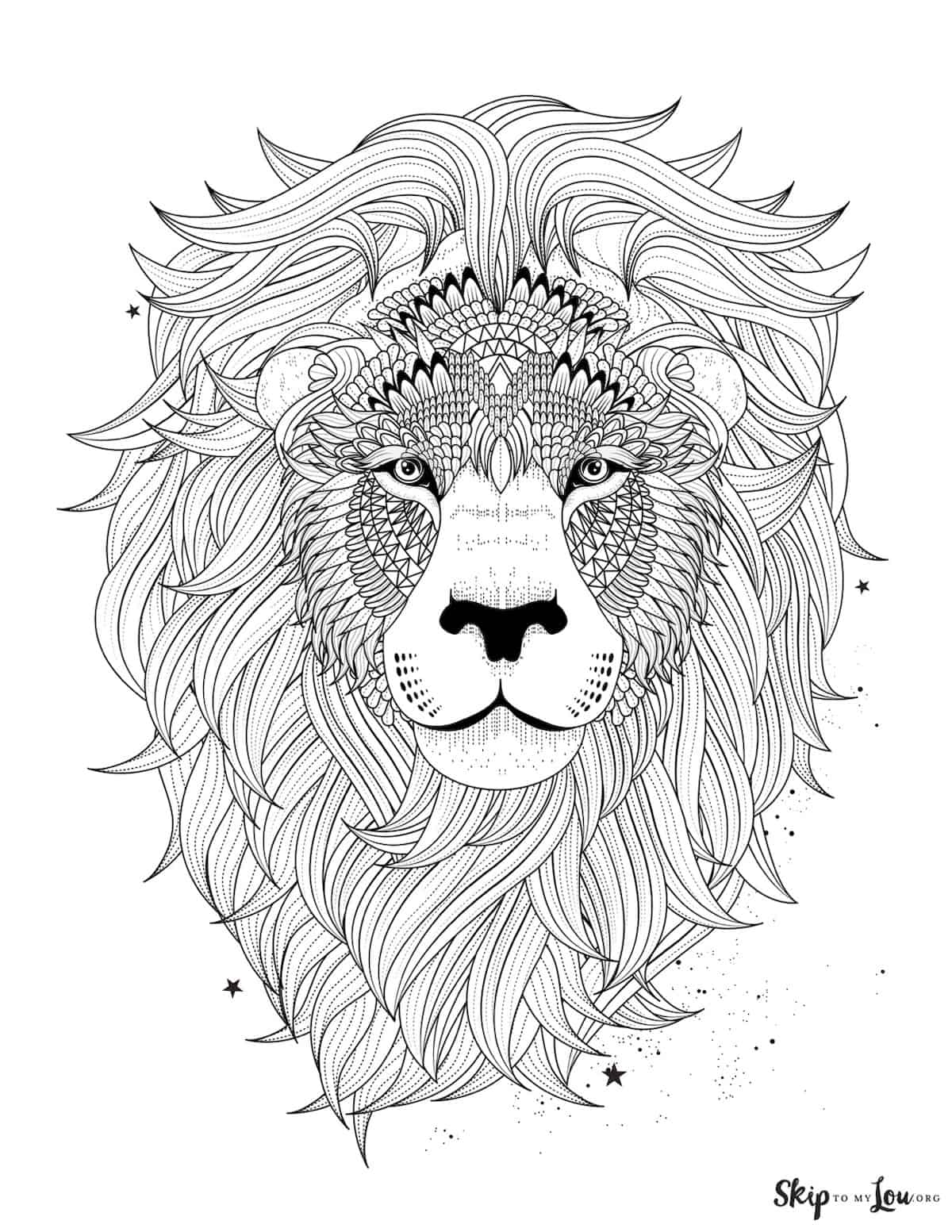 Lion Head Coloring Pages Printable Lion Head Coloring Pages Printable