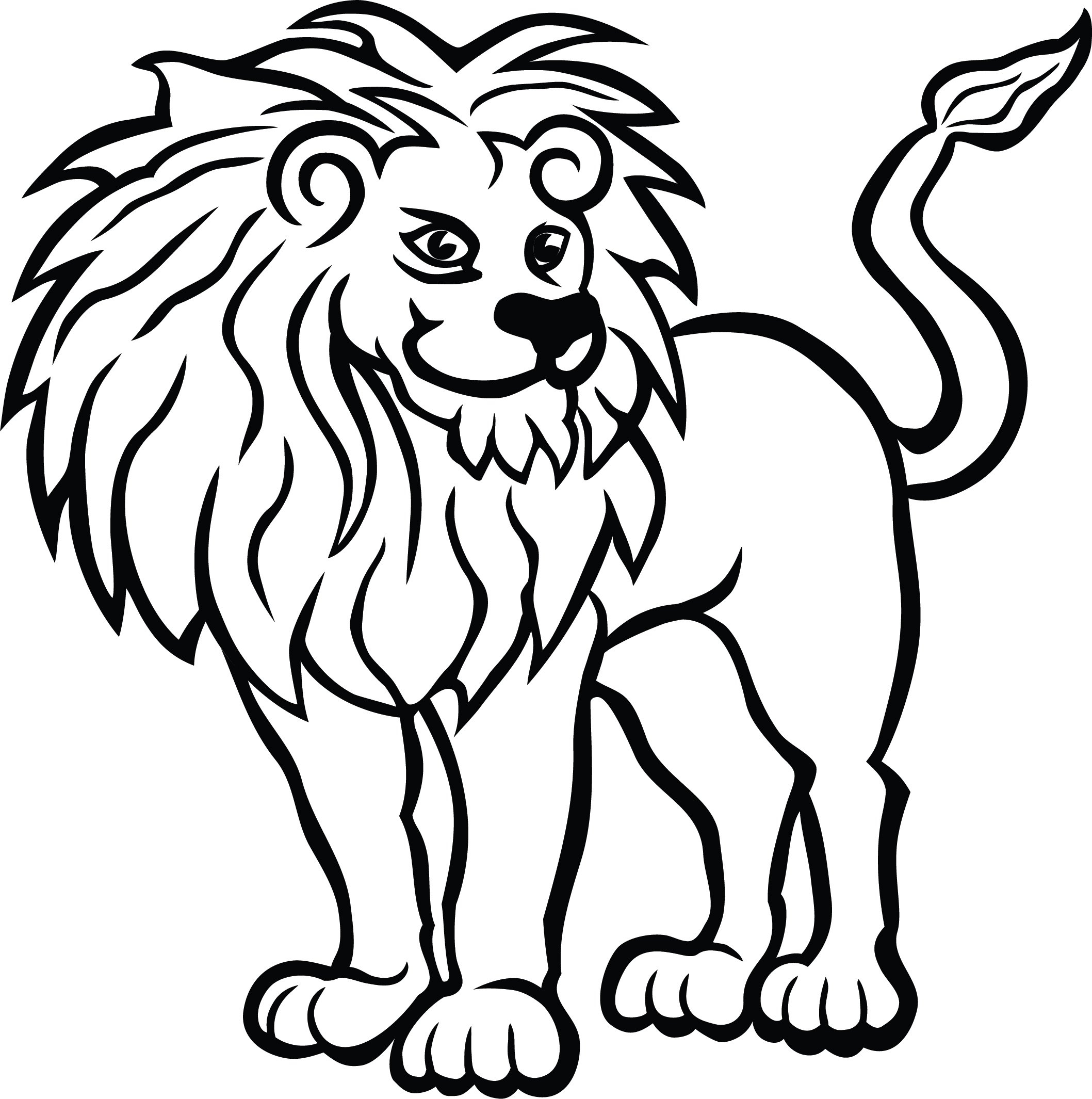 Lion Printable Coloring Pages Lion Printable Coloring Pages