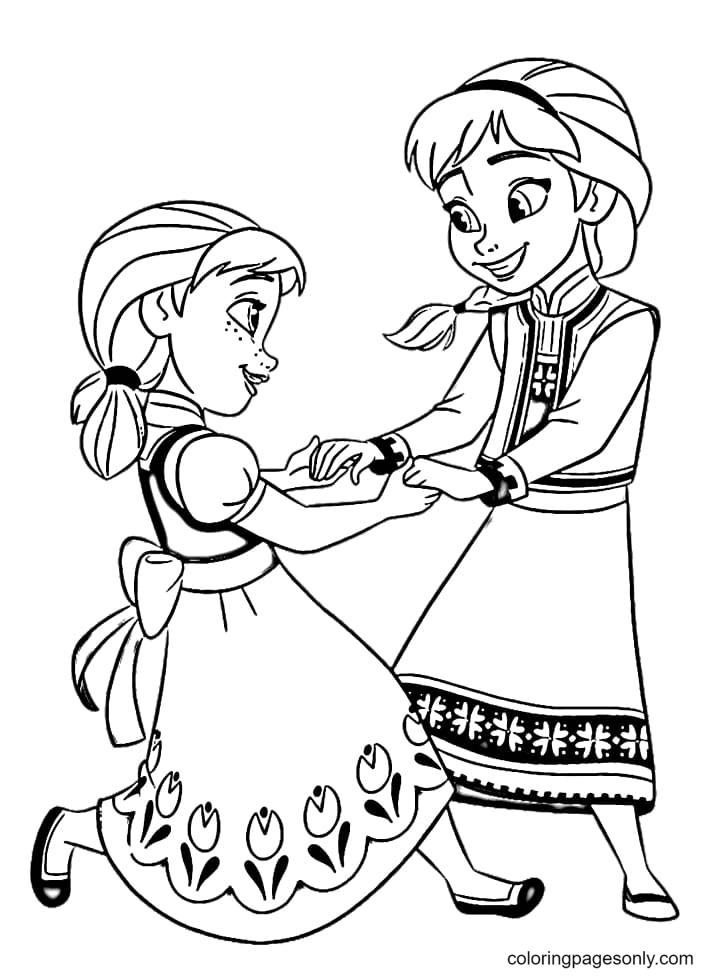 Little Elsa Anna Coloring Page Free Printable Coloring Pages Little Elsa Anna Coloring Page Free Printable Coloring Pages