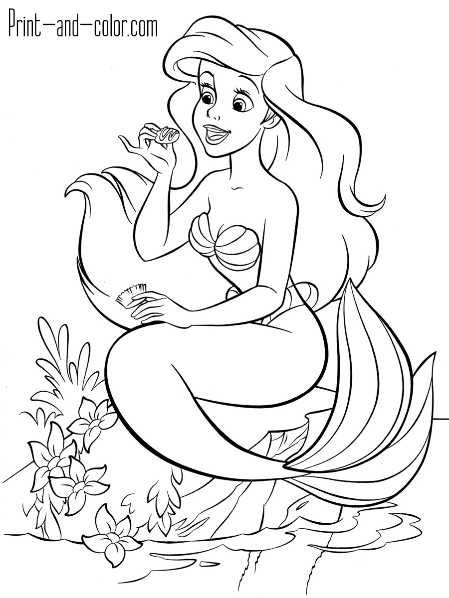 Little Mermaid Printable Coloring Pages Little Mermaid Printable Coloring Pages