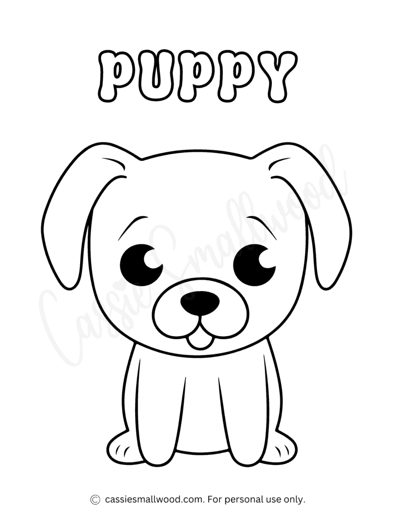 Little Puppy Coloring Pages Little Puppy Coloring Pages