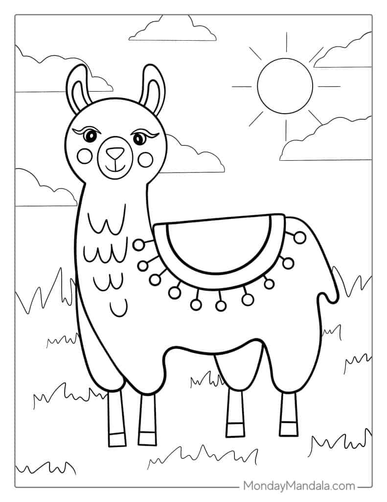 Llama Coloring Page Free PDF Printables Coloring Home Llama Coloring Page Free PDF Printables Coloring Home