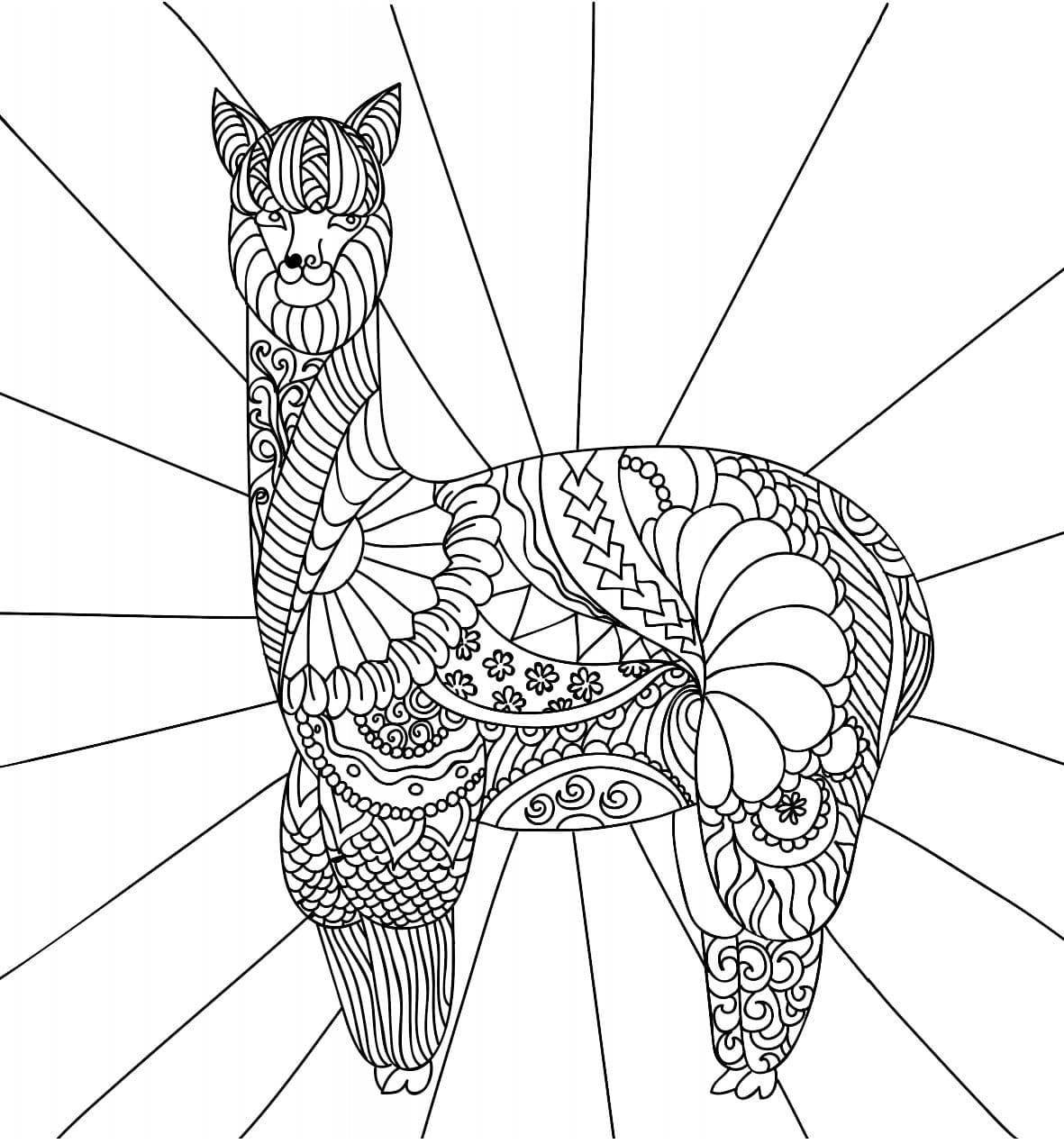 Llama Coloring Pages 100 Printable Coloring Pages Llama Coloring Pages 100 Printable Coloring Pages