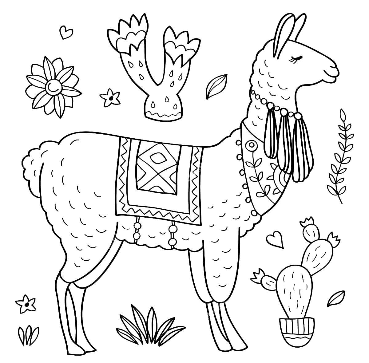 Llama Coloring Pages 100 Printable Coloring Pages Llama Coloring Pages 100 Printable Coloring Pages