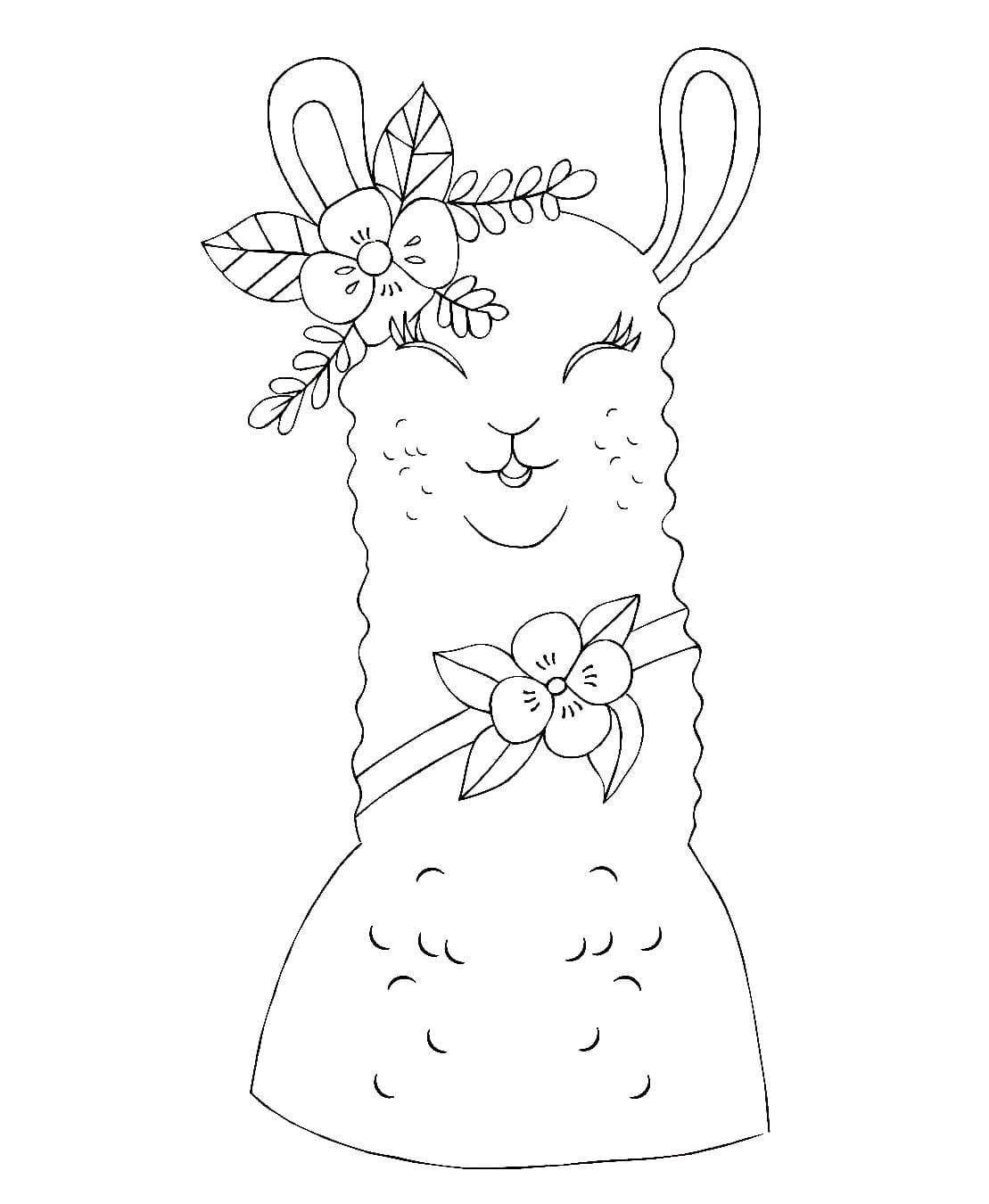 Llama Coloring Pages Printable Llama Coloring Pages Printable
