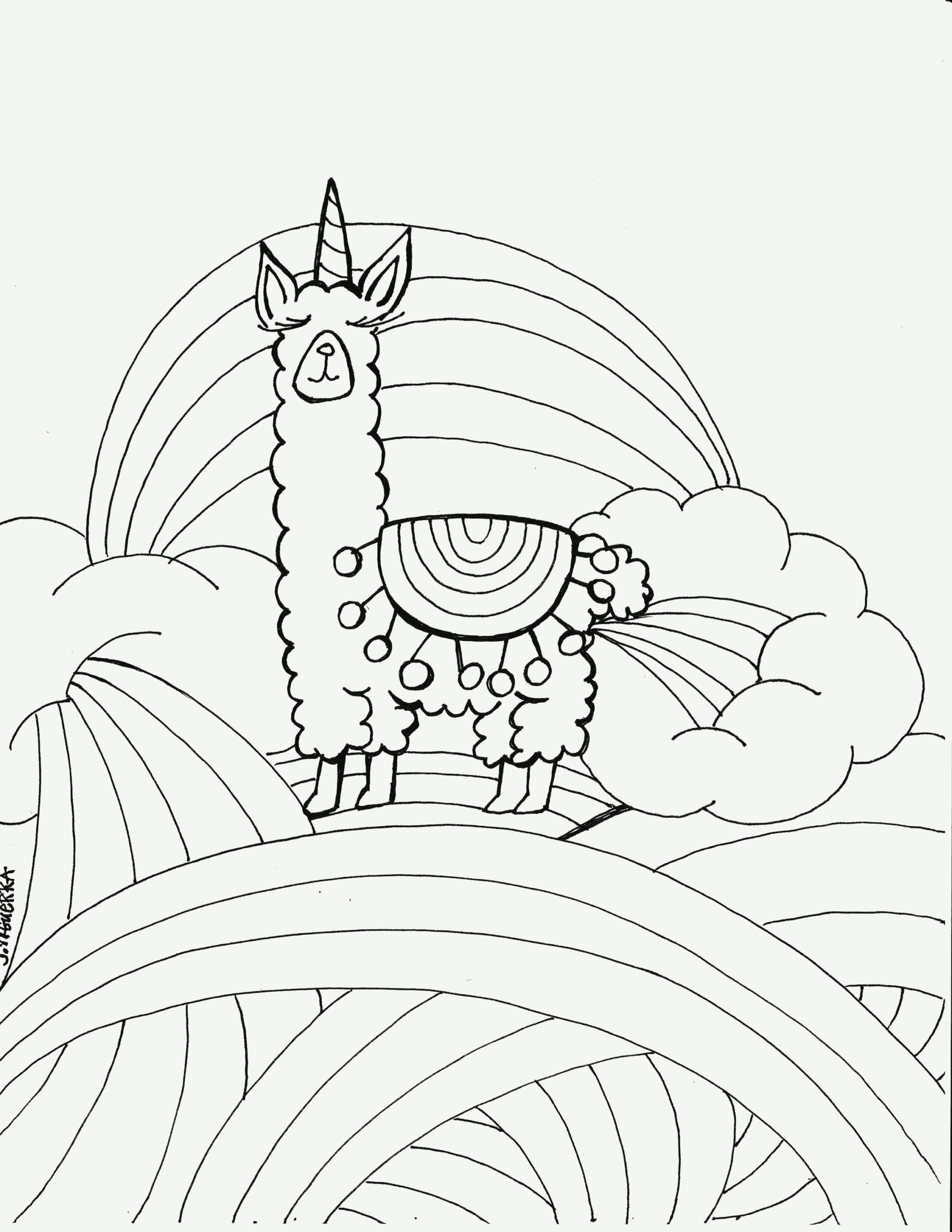 Llama Coloring Pages Printable Llama Coloring Pages Printable