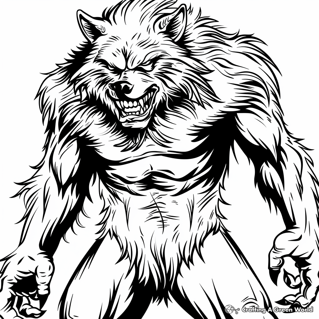 Lobisomem Desenho Para Colorir Lobisomem Desenho Para Colorir